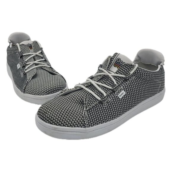 NEW Goats The 454 Mesh Sneaker Black Low Top Lace-up Casual Shoe Women's Size 10 - Picture 1 of 12